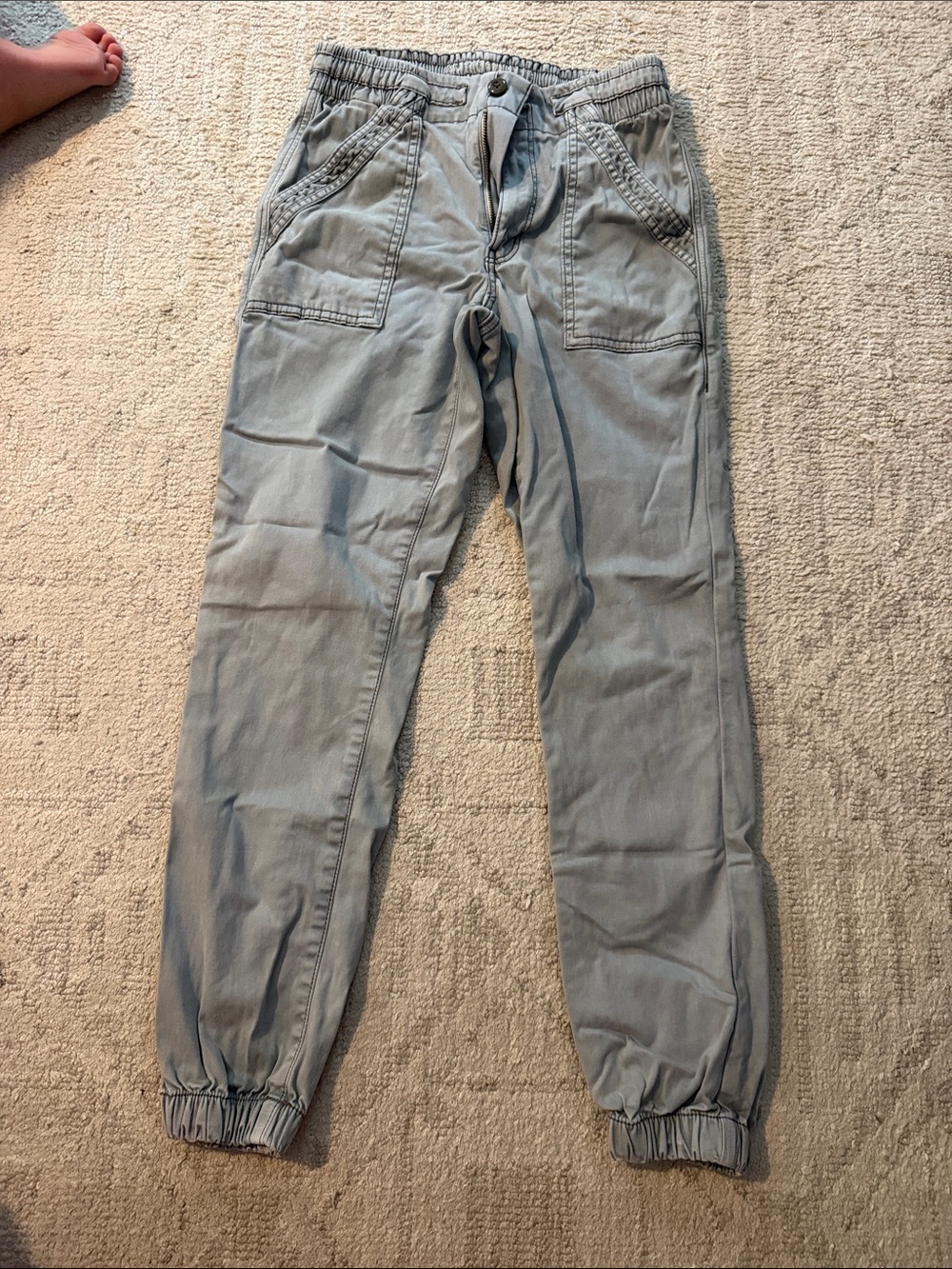 American Eagle Outfitters Light Gray Men's Jogger Pants